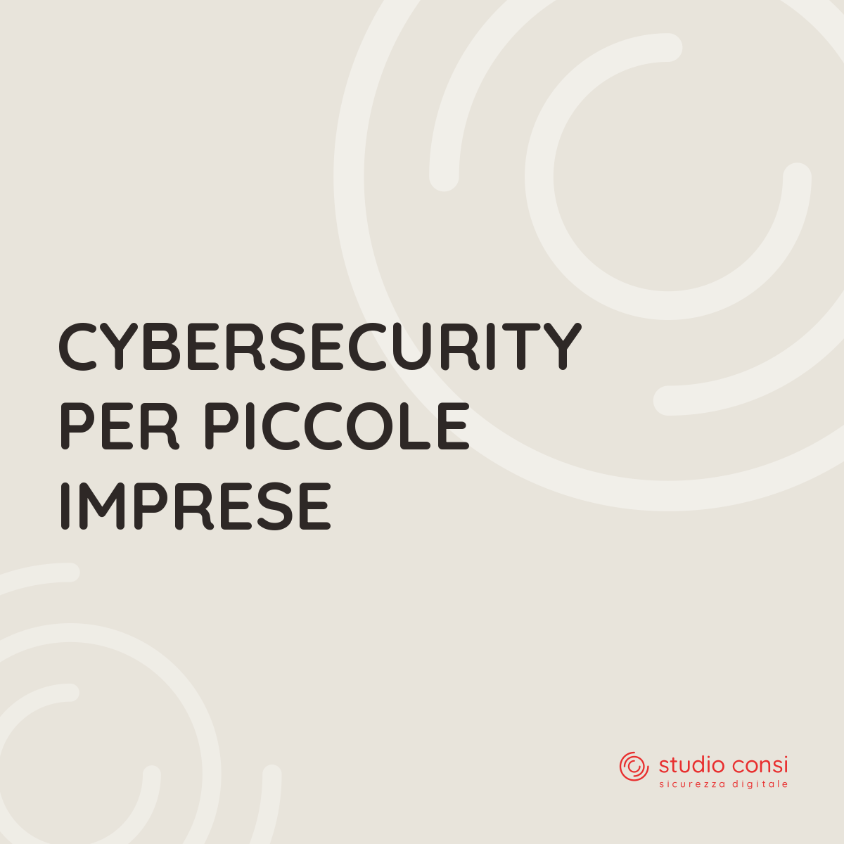 CyberSecurity per piccole imprese