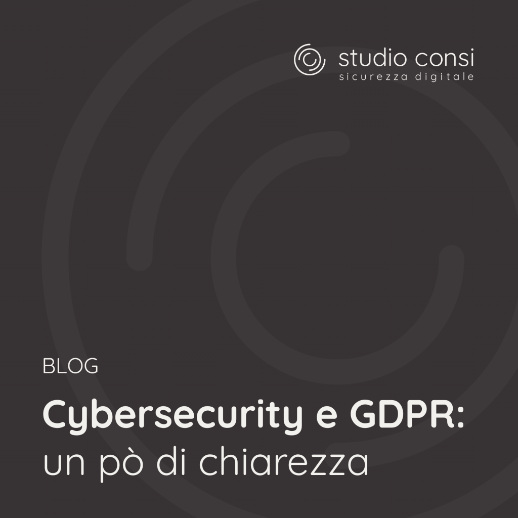 Cybersecurity e GDPR